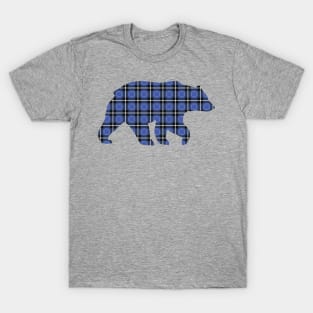 Blue Plaid Bear T-Shirt